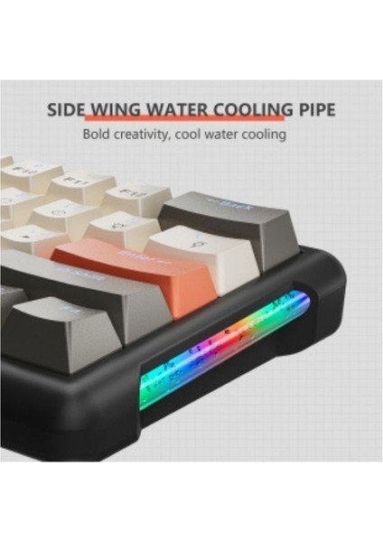 K610 Rgb Red Switch 61 Tuş Mini Gaming Oyuncu Kablolu Klavye Red Switch fırsatları