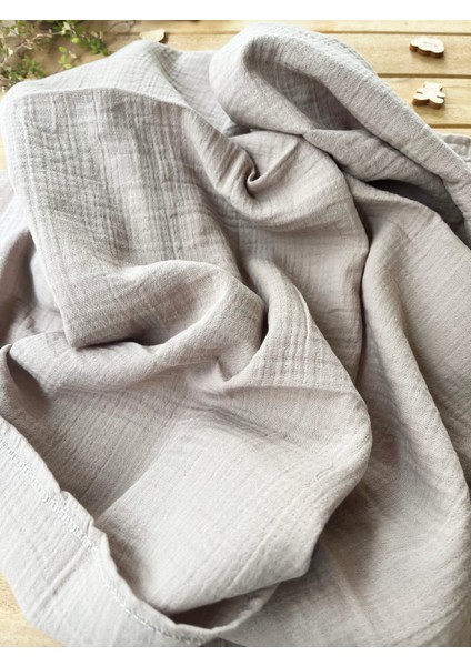 Bebekevi 90X90CM Organik 2 Katlı Bej Renk Müslin Battaniye %100 Pamuk Müslin indirimleri
