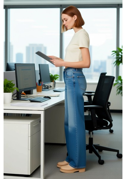 Genç Geniş Paça Denim Pantolon Fonksiyonel Dayanıklı Kaliteli Konforlu Estetik Premium Şık