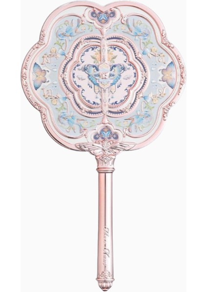 Kelebek Bulut Çiçekli Camgöbeği Taşınabilir El Aynası