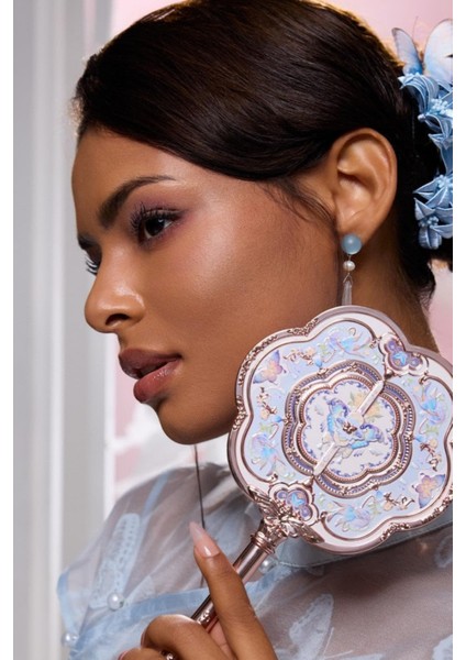 Kelebek Bulut Çiçekli Camgöbeği Taşınabilir El Aynası fiyatları