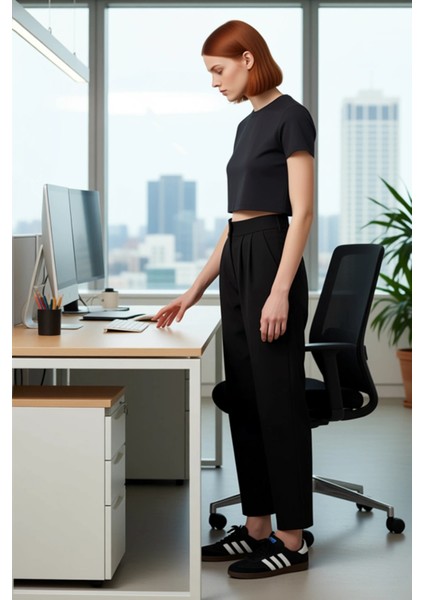 Kadın Havuç Kesim Örme Pantolon Fonksiyonel Dayanıklı Kaliteli Konforlu Estetik Premium Şık fiyatları