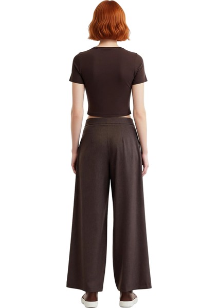 Kadın Çizgili Geniş Paça Pantolon Fonksiyonel Dayanıklı Kaliteli Konforlu Estetik Premium Şık indirimleri