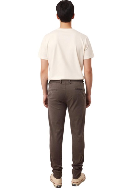 Erkek Koyu Kahve Düz Dokulu Regular Fit Pantolon Fonksiyonel Dayanıklı Kaliteli Konforlu Şık indirimleri