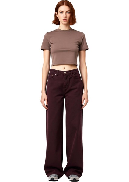 Kadın Relaxed Fit Geniş Paça Pantolon Fonksiyonel Dayanıklı Kaliteli Konforlu Estetik Spor fırsatları