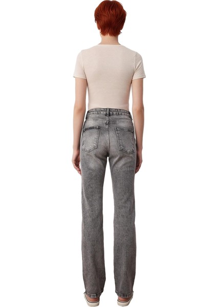 Kadın Açık Yüksek Bel Flare Denim Pantolon Fonksiyonel Dayanıklı Kaliteli Konforlu Estetik fiyatları