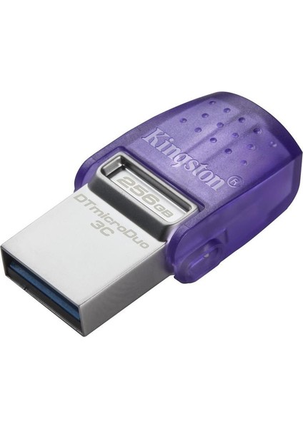 Kingston DTDUO3CG3-256GB Datatraveler Microduo 3c 200MB-S Dual Usb-A + Usb-C Flash Bellek