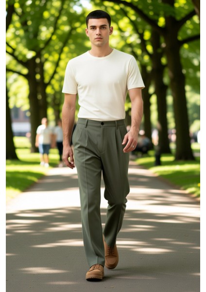 Erkek Casual Baggy Fit Pileli Kumaş Pantolon Fonksiyonel Dayanıklı Kaliteli Konforlu Rahat fiyatları