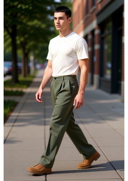 Erkek Casual Baggy Fit Pileli Kumaş Pantolon Fonksiyonel Dayanıklı Kaliteli Konforlu Rahat modelleri