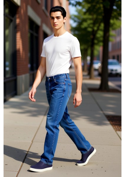 Kadın Açık Yüksek Bel Düz Paça Kot Pantolon Fonksiyonel Dayanıklı Kaliteli Konforlu Modern indirimleri