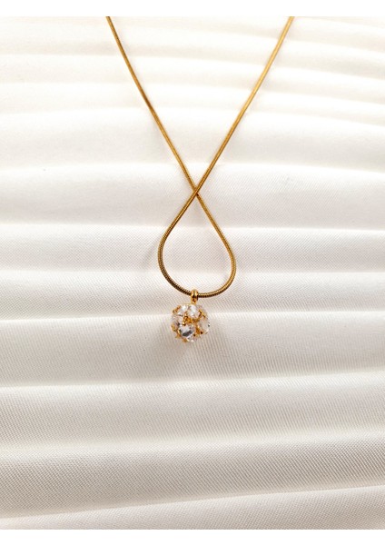 Kırmızı Işıltılı Küre Uçlu Minimal Kolye – Yılan Zincir fiyatları