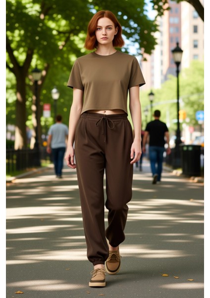 Kadın Yüksek Bel Dar Paça Balon Pantolon Fonksiyonel Dayanıklı Kaliteli Konforlu Estetik Şık fiyatları