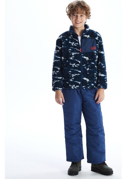 Yeni Sezon Beli Lastikli Erkek Çocuk Kayak Pantolonu