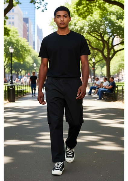 Erkek Kargo Cep Detaylı Jogger Pantolon Fonksiyonel Dayanıklı Kaliteli Konforlu Estetik Şık modelleri