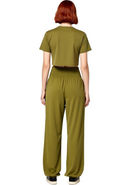 Kadin Viskoz Etnik Desenli Yüksek Bel Bol Kesim Pantolon Fonksiyonel Dayanıklı Kaliteli Şık indirimleri