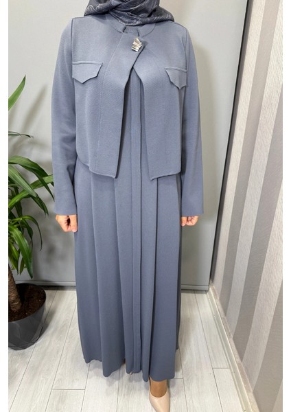 Triko Elbise Ceket Takım Kurşun T25PF-0003 fırsatları