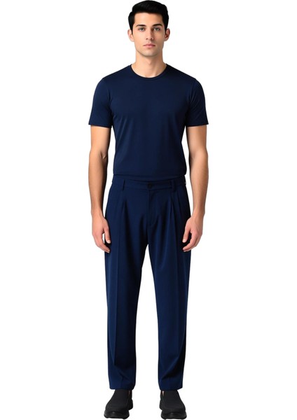 Erkek Antrasit Pileli Baggy Fit Kumaş Pantolon Fonksiyonel Dayanıklı Kaliteli Konforlu Şık fırsatları