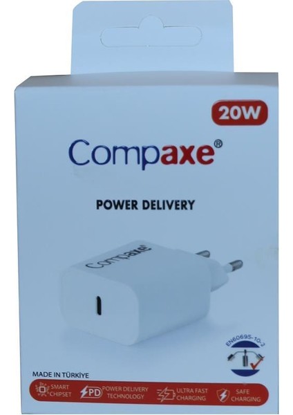 CTA-200C Pd Usb-C 3.0 20W Ev Şarj Kafa