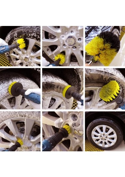 Matkap Ucuna Takılan 3'lü Fırça Temizlik Seti fırsatları