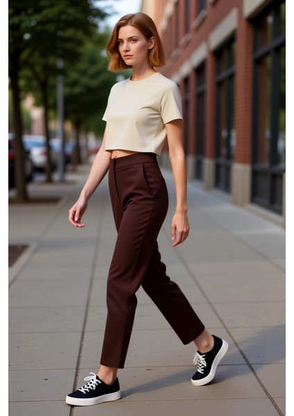 Kadın Cigarette Kesim Şık Gece Pantolonu Fonksiyonel Dayanıklı Kaliteli Konforlu Estetik Spor
