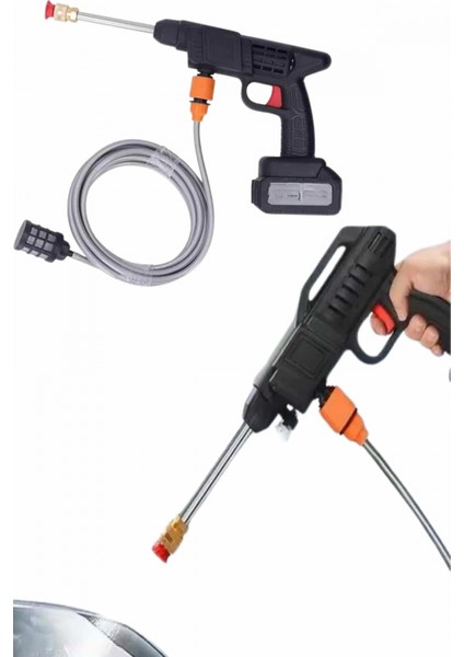 Akülü Oto Araç Yıkama Yüksek Basınçlı Araba Yıkama Makinesi Şarjlı modelleri