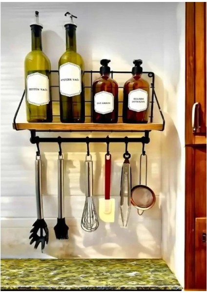 Metal Askılıklı Kahve Köşesi Rafı fırsatları
