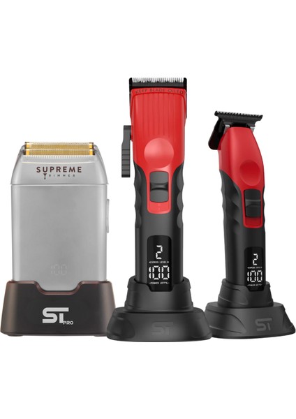 Fade Pro Tıraş Makinesi Seti – Crunch Sıfırlama Makinesi + 2spee Trimmer & Clipper Tıraş Makinesi