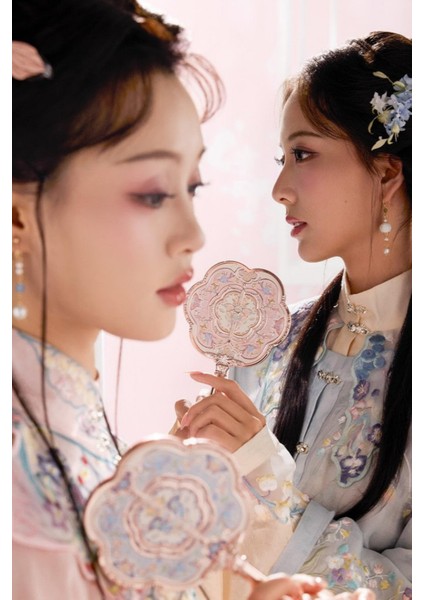 Kelebek Bulut Lotus Pembesi Taşınabilir El Aynası fırsatları