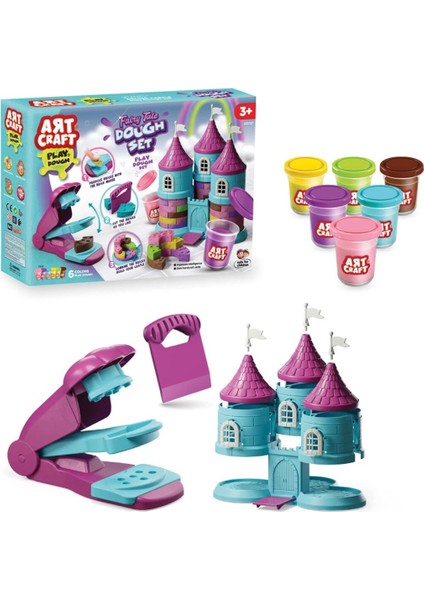 Peri Masalı Oyun Hamuru Şato Ev Seti Çocuk Oyun Seti