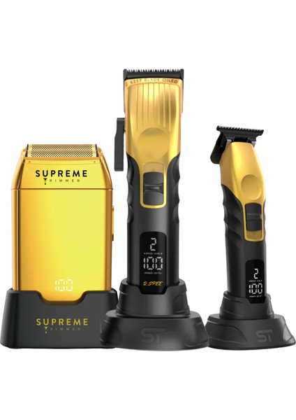 Fade Pro Tıraş Makinesi Seti – Crunch Sıfırlama Makinesi + 2spee Trimmer & Clipper Tıraş Makinesi