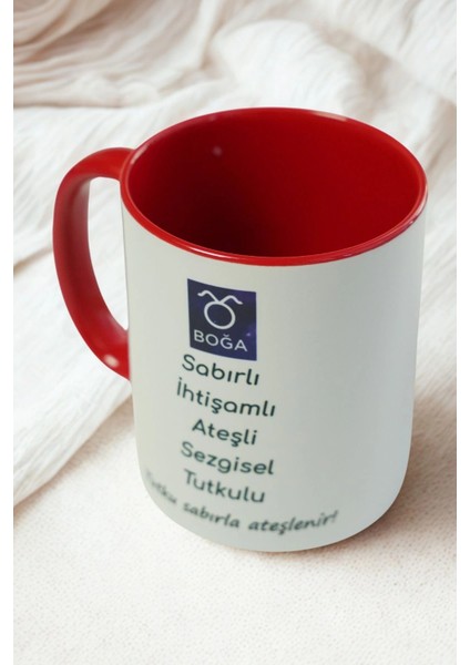 Boğa Burcu Porselen Kupa – Sabırlı, Tutkulu, Sezgisel ve Ihtişamlı Tasarım Kupa modelleri