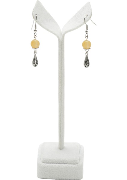 Kalsit Doğaltaş Kolye ve Küpe