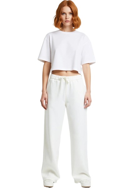 Kadın Yüksek Bel Bol Kesim Denim Pantolon Fonksiyonel Dayanıklı Kaliteli Konforlu Estetik Şık fırsatları