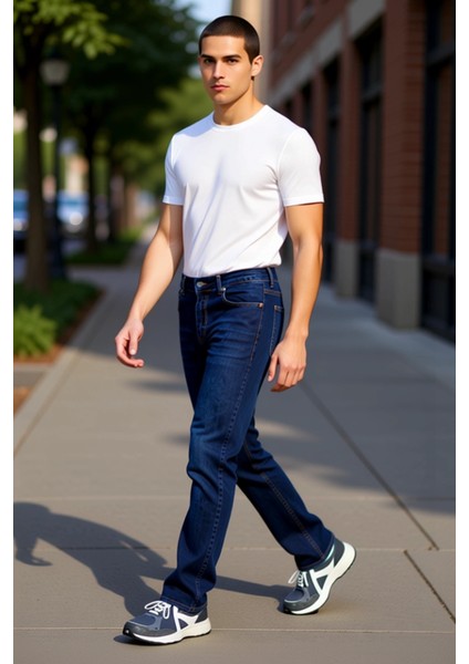 Erkek Regular Fit Denim Pantolon Fonksiyonel Dayanıklı Kaliteli Konforlu Estetik Premium Şık indirimleri