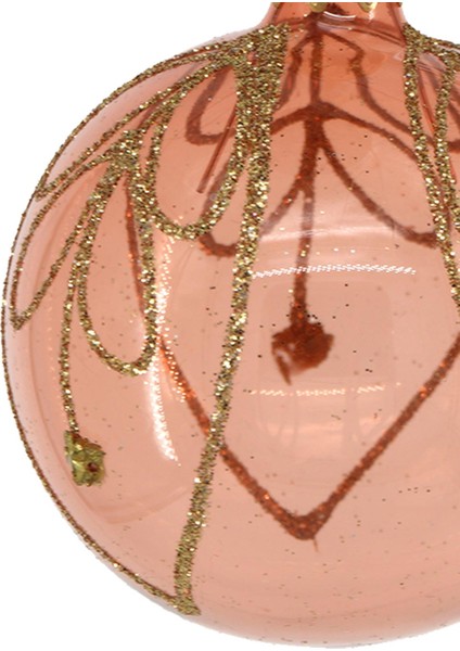 Yılbaşı Topu Pembe Desenli 6cm fiyatları