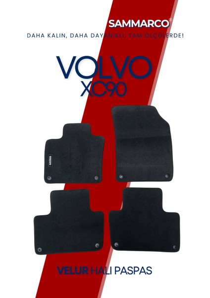 Volvo XC90 2008 Halı Paspas Velur Paspas Kumaş Paspas Oto Paspas fiyatları