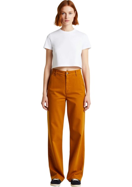 Kadın Cool & Comfort Wide Leg Tencel Jean Pantolon Fonksiyonel Dayanıklı Kaliteli Konforlu