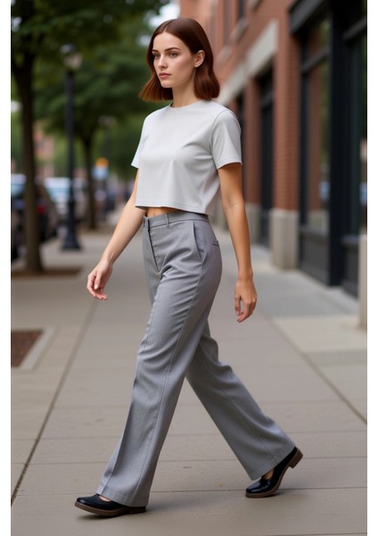 Kadın Ekoseli Flare Pantolon Fonksiyonel Dayanıklı Kaliteli Konforlu Estetik Premium Rahat modelleri