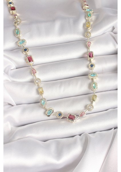 Pirinç Gold Renk Zirkon Taşlı VIP Seri Kadın Kolye - TJ-BKO10005 fiyatları