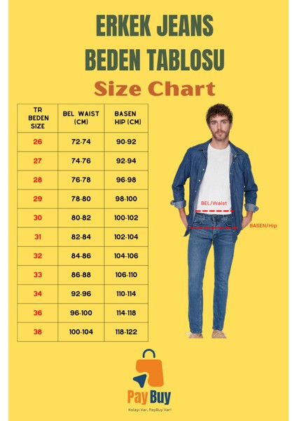 Erkek Bol Kesim Denim Pantolon Fonksiyonel Dayanıklı Kaliteli Konforlu Estetik Premium Şık