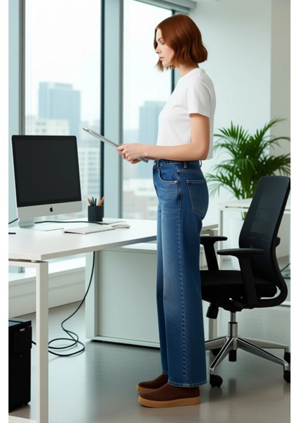 Kadın Wide Leg Yüksek Bel Denim Pantolon Fonksiyonel Dayanıklı Kaliteli Konforlu Estetik Şık fiyatları