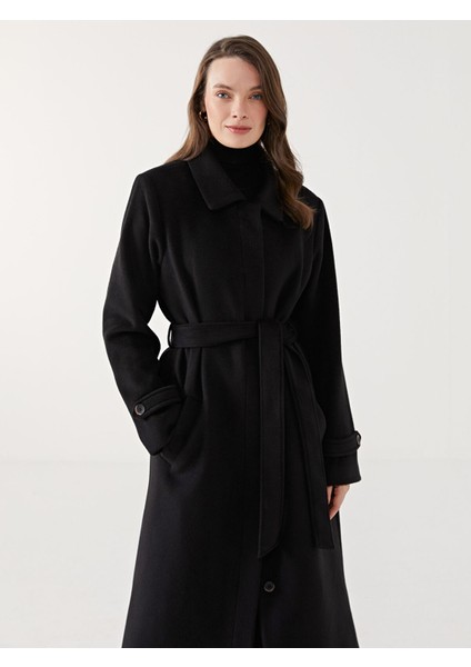 Yeni Sezon Gömlek Yaka Kadın Kaşe Kaban fiyatları