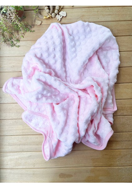 Kalpli Nohut Pembe Bebek Battaniyesi Pamuklu Tek Kat Mevsimlik Ince 90*90