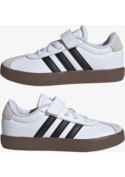 VL Court 3.0 Skateboarding Çocuk Beyaz Spor Ayakkabı.-