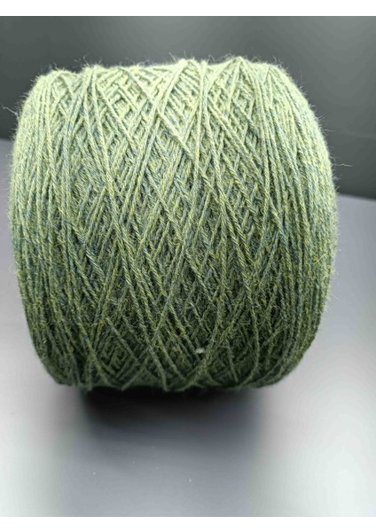 %70 Yün El Örgü Ipi 500 Yağyeşili