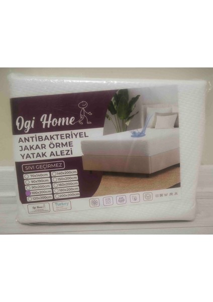 Antibakteriyel Jakar Örme Yatak Alezi