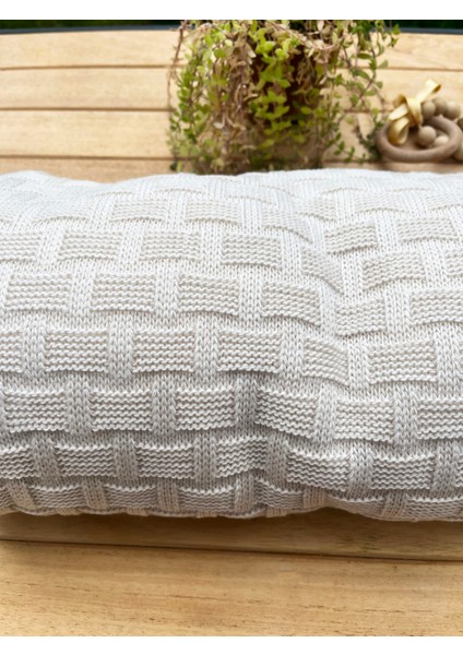 Triko Düğüm Örgülü Wellsoft Döşemeli 80 x 100CM Bebek Battaniyesi fiyatları