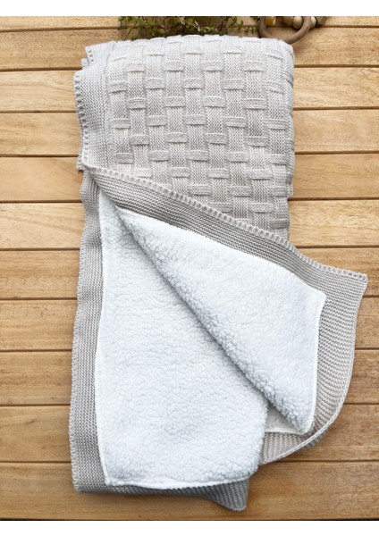 Triko Düğüm Örgülü Wellsoft Döşemeli 80 x 100CM Bebek Battaniyesi fırsatları
