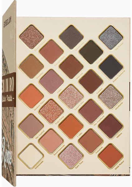 23 Renkli Göz Farı Paleti, Mat & Metalik Tonlar, Yoğun Pigment