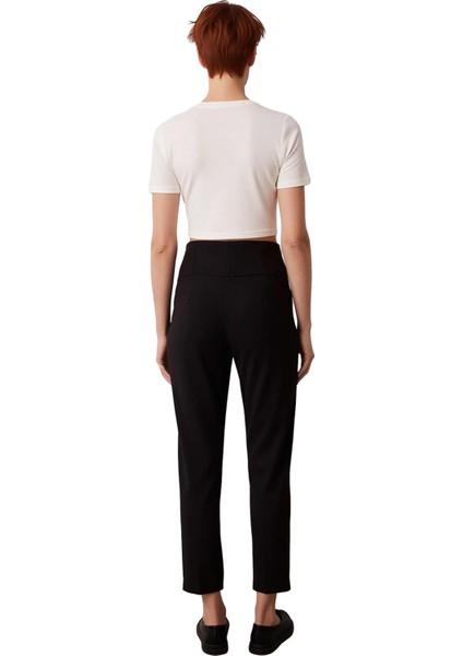 Kadın Cigarette Kesim Bel Dikiş Detaylı Dokuma Pantolon Fonksiyonel Dayanıklı Kaliteli Şık indirimleri